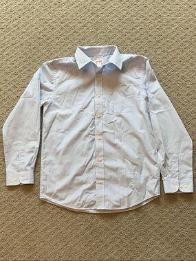 Cat & Jack Blue and White Check Button-Up Shirt 0527